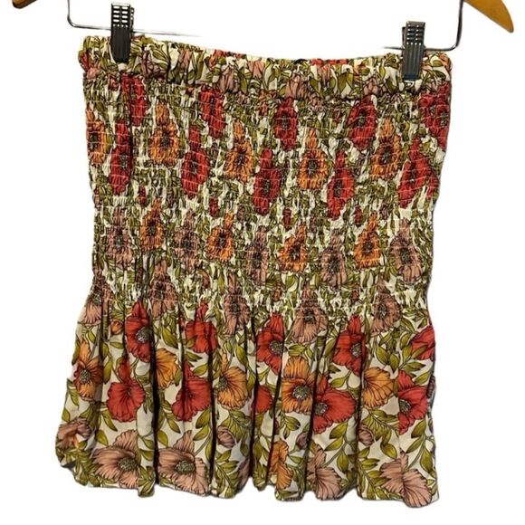 NEW Cupcakes & Cashmere Smocked Floral Mini Skirt – Women’s Small NWT - Picture 2 of 7